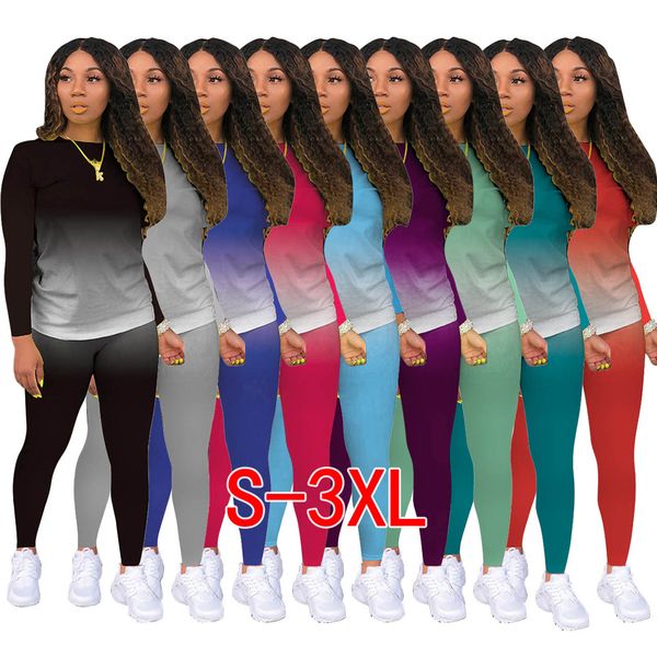 women fashion clothing autumn boutique classic casual solid color gradient long sleeve two-piece set the new arrivals listing, Black;gray
women fashion clothing autumn boutique classic casual solid color gradient long sleeve two-piece set the new arrivals listing, Black;gray