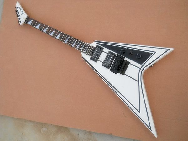 electric guitar flyoung special-shaped v-shaped swallow tail double swing 24 product white body black stripes can be used as required
electric guitar flyoung special-shaped v-shaped swallow tail double swing 24 product white body black stripes can be used as required