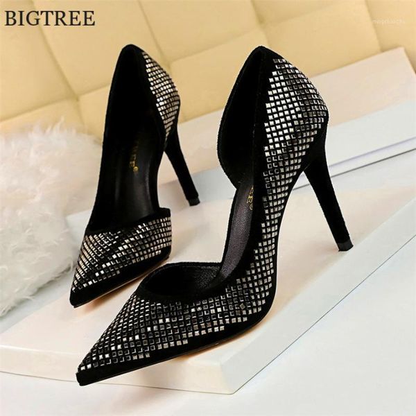 dress shoes shiny bling black flock woman high heels side hollow pointed toe women pumps thin party fashion zapatos mujer1
dress shoes shiny bling black flock woman high heels side hollow pointed toe women pumps thin party fashion zapatos mujer1
