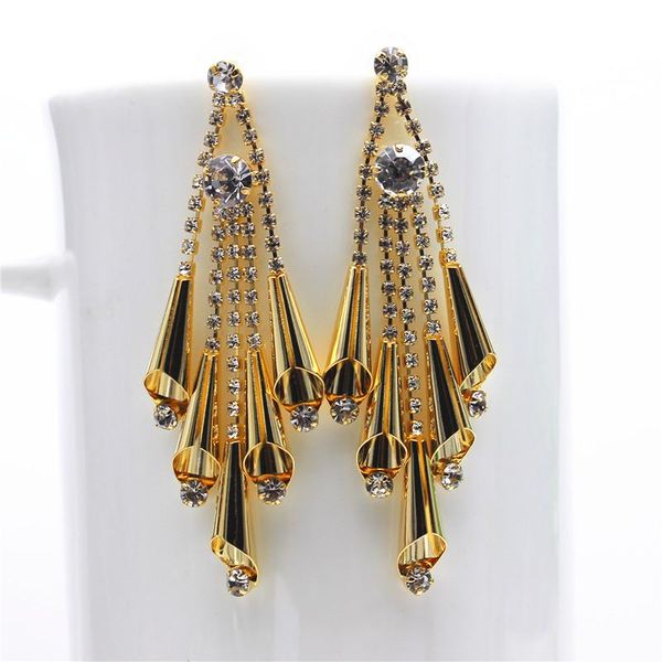 dangle & chandelier 2021 fashion brand jewelry personality style metal tassel horn bell long crystal earrings gold earring for women gift, Silver
dangle & chandelier 2021 fashion brand jewelry personality style metal tassel horn bell long crystal earrings gold earring for women gift, Silver