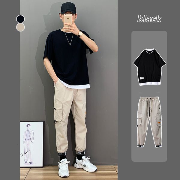 2-piece fashion men's 9-point leggings loose ins trendy oversized sports casual pants
2-piece fashion men's 9-point leggings loose ins trendy oversized sports casual pants