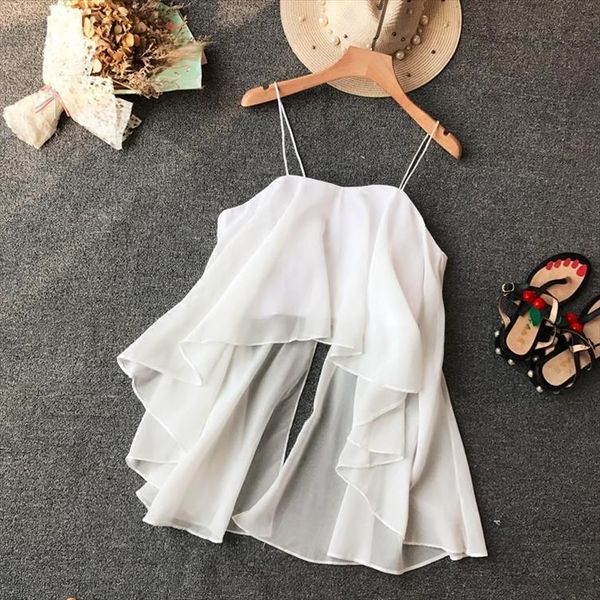 fashion women irregular thin sleeveless chiffon shirts korean fashion clothing blouse e355 drop shipping, White
fashion women irregular thin sleeveless chiffon shirts korean fashion clothing blouse e355 drop shipping, White