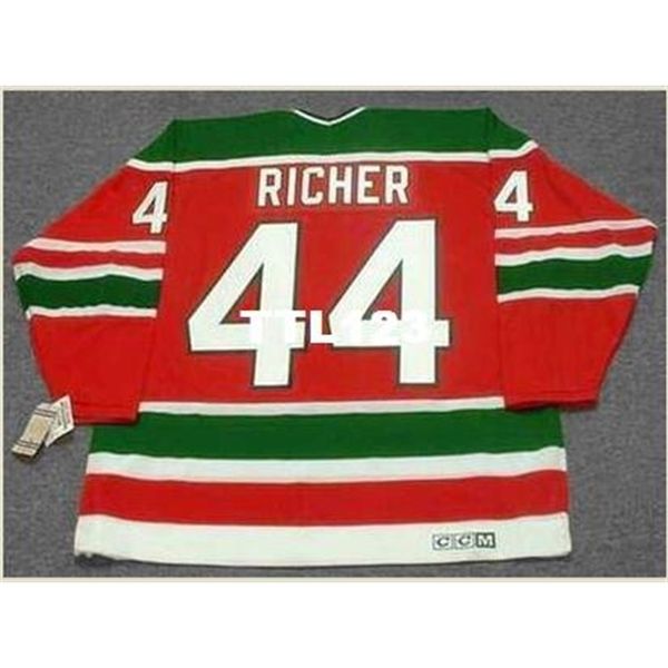 men #44 stephane richer new jersey devils 1991 ccm vintage home hockey jersey or custom any name or number retro jersey, Black
men #44 stephane richer new jersey devils 1991 ccm vintage home hockey jersey or custom any name or number retro jersey, Black