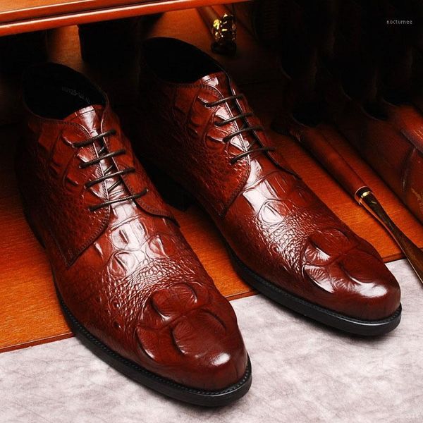 autumn winter fashion new crocodile men's leather shoes casual high-pointed british men's leather shoes safety boots1, Black
autumn winter fashion new crocodile men's leather shoes casual high-pointed british men's leather shoes safety boots1, Black