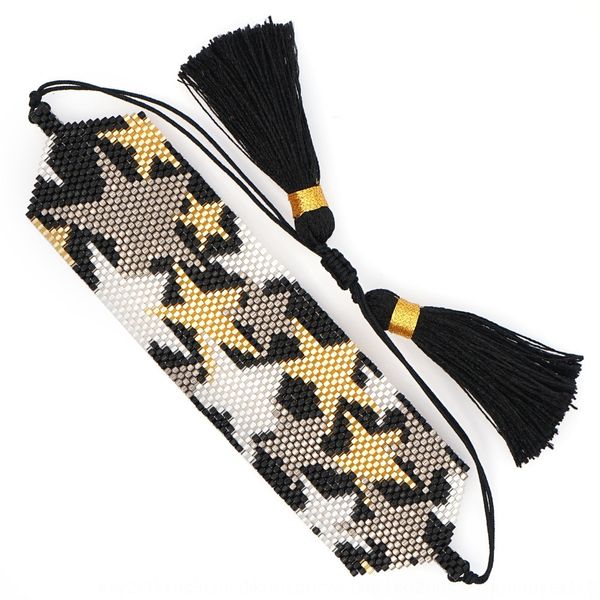 go2boho miyuki rice beads woven star five pointed star pattern bracelet women's bracelet with red mesh e6oa0, Golden;silver
go2boho miyuki rice beads woven star five pointed star pattern bracelet women's bracelet with red mesh e6oa0, Golden;silver