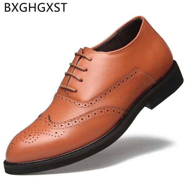 italian men brogue shoes luxury mens formal shoes genuine leather elevator for men zapatos de hombre de vestir formal buty, Black
italian men brogue shoes luxury mens formal shoes genuine leather elevator for men zapatos de hombre de vestir formal buty, Black