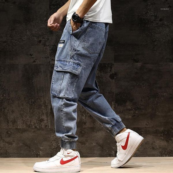 pants men's loose oversized autumn slim legged jeans men's overalls fashion label nine point casual harem pants1, Blue
pants men's loose oversized autumn slim legged jeans men's overalls fashion label nine point casual harem pants1, Blue