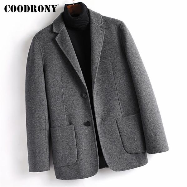 men's wool & blends coodrony brand mens coat streetwear fashion jacket 2021 arrival winter thick warm overcoat clothing y8049, Black
men's wool & blends coodrony brand mens coat streetwear fashion jacket 2021 arrival winter thick warm overcoat clothing y8049, Black