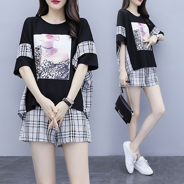 2020 summer fashion new trend cover belly reduce age and show and shorts thin short sleeve short sleeve shorts set foreign style leisure two, Gray
2020 summer fashion new trend cover belly reduce age and show and shorts thin short sleeve short sleeve shorts set foreign style leisure two, Gray