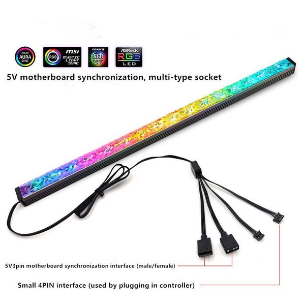 fans & coolings aluminum alloy light emitting rgb bar 28cm magnetic suction color change led hard computer case decoration
fans & coolings aluminum alloy light emitting rgb bar 28cm magnetic suction color change led hard computer case decoration