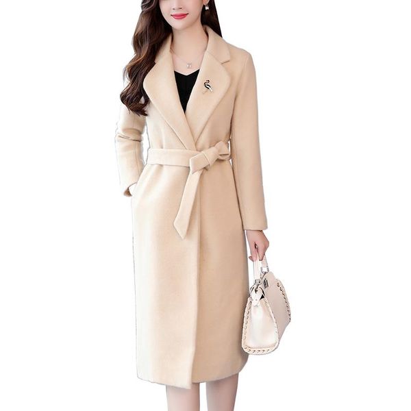 comelm-4xl plus size coat female belt loose autumn winter wool coat temperament cardigan thicken warm casual jacket women's, Black
comelm-4xl plus size coat female belt loose autumn winter wool coat temperament cardigan thicken warm casual jacket women's, Black