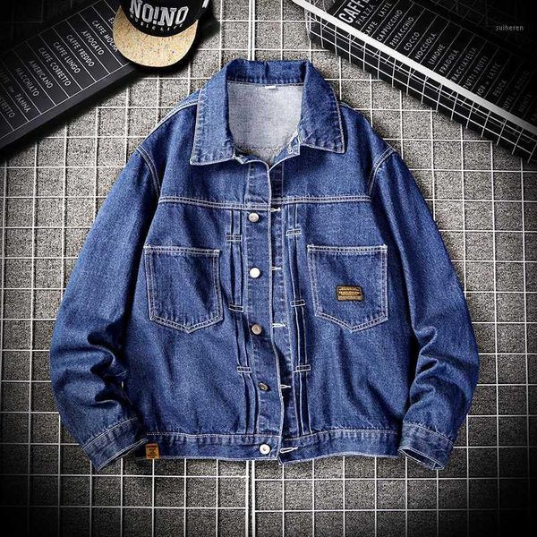 2020 new denim jacket men's classic loose casual single-breasted denim coat jean jacket men1, Black;brown
2020 new denim jacket men's classic loose casual single-breasted denim coat jean jacket men1, Black;brown