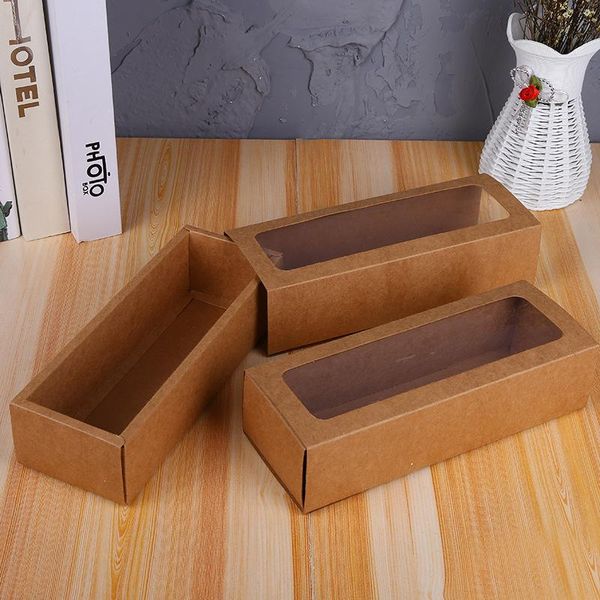 gift wrap 100pcs kraft paper cookie cake packaging box with plastic pvc window for candy biscuit chocolate carton cardboard
gift wrap 100pcs kraft paper cookie cake packaging box with plastic pvc window for candy biscuit chocolate carton cardboard