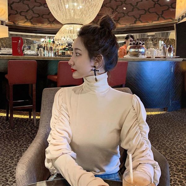 pullover temperament cotton high collar puff sleeve bottoming shirt 2020 new self-cultivation wild long-sleeved women woman1, White;black
pullover temperament cotton high collar puff sleeve bottoming shirt 2020 new self-cultivation wild long-sleeved women woman1, White;black