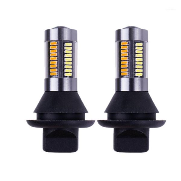 2 pieces led two-color car drl turn signal 12v 66smd 4014 white to yellow with decoder daytime running lights bau15s 11561
2 pieces led two-color car drl turn signal 12v 66smd 4014 white to yellow with decoder daytime running lights bau15s 11561