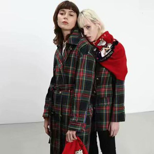 2020 autumn and winter new women's lapel lapel long-sleeved plaid double-breasted with belt trench coat1, Tan;black
2020 autumn and winter new women's lapel lapel long-sleeved plaid double-breasted with belt trench coat1, Tan;black