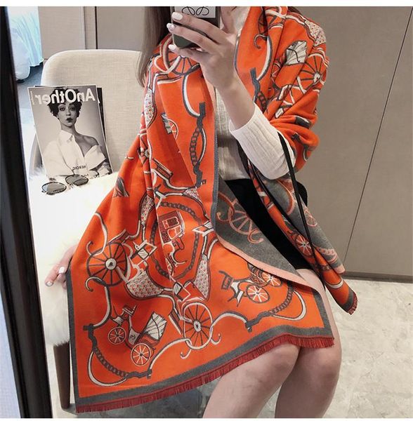 scarves winter scarf women soft cashmere warm foulard carriage print wraps thick shawls bufanda stoles, Blue;gray
scarves winter scarf women soft cashmere warm foulard carriage print wraps thick shawls bufanda stoles, Blue;gray