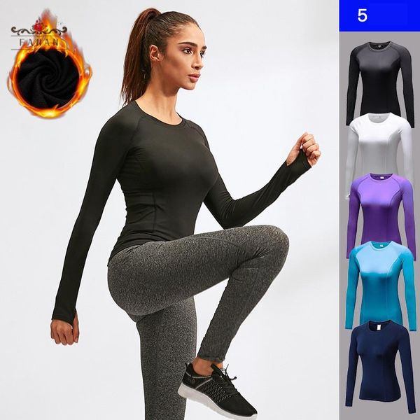 yoga outfits long sleeve t-shirts plush warm fitness shirts running workout sportswear tights elastic breathable tees, White;red
yoga outfits long sleeve t-shirts plush warm fitness shirts running workout sportswear tights elastic breathable tees, White;red