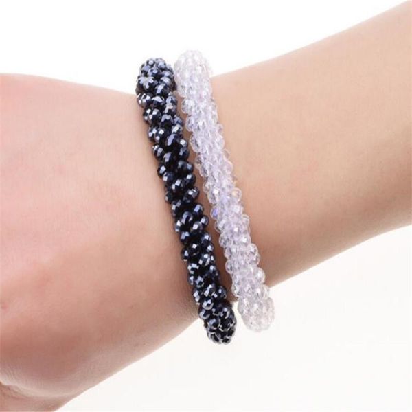 handmade women's rhinestone crystal beaded round glass beads stretch bracelet femme bangle bracelets women girl wrap jewelry, Black
handmade women's rhinestone crystal beaded round glass beads stretch bracelet femme bangle bracelets women girl wrap jewelry, Black