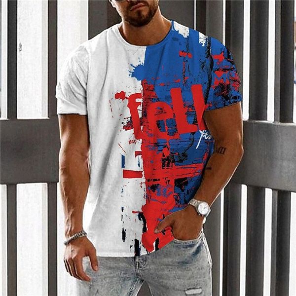 men's t shirt 3d print color block graphic prints letter crew neck daily holiday print short sleeve casual designer big and tall blue, White;black
men's t shirt 3d print color block graphic prints letter crew neck daily holiday print short sleeve casual designer big and tall blue, White;black