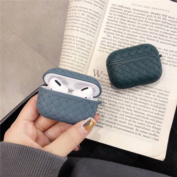 weaving soft silicone earbuds apple cas airpods 1 2 cover air pods pro case fashion airpods pro airpod cases texture funda 
weaving soft silicone earbuds apple cas airpods 1 2 cover air pods pro case fashion airpods pro airpod cases texture funda