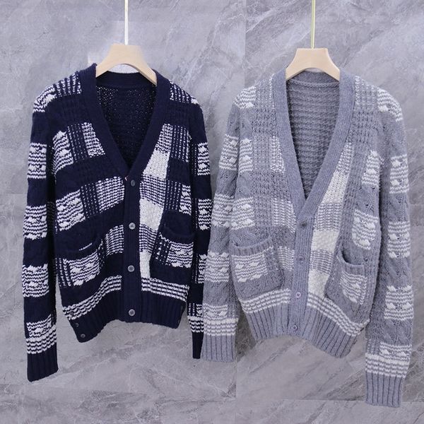 3hjdt cardigan tb street trendsetter 2020 thick wool cardigan t-shirt spring thick women's sleeve v-neck slim fit long t-shirt sweater, White;black
3hjdt cardigan tb street trendsetter 2020 thick wool cardigan t-shirt spring thick women's sleeve v-neck slim fit long t-shirt sweater, White;black