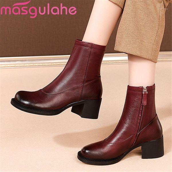 masgulahe 2020 ankle boots genuine leather ladies shoes thick heels square toe autumn winter women boots1, Black
masgulahe 2020 ankle boots genuine leather ladies shoes thick heels square toe autumn winter women boots1, Black