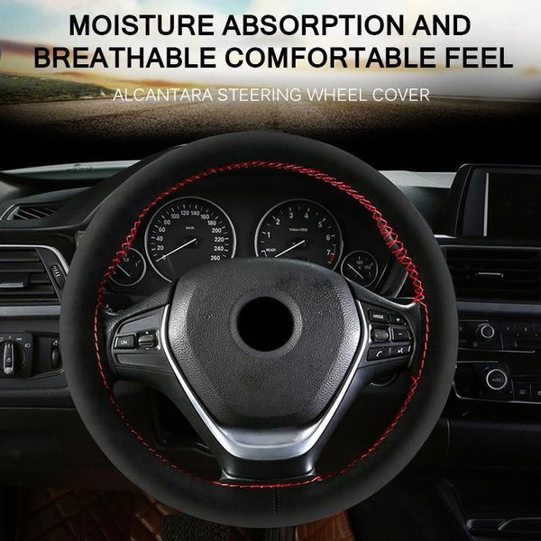 steering wheel covers aozbz suede fiber car cover anti-slip steering-wheel braid stitch on wrap with needle thread 38cm 14.93inch1
steering wheel covers aozbz suede fiber car cover anti-slip steering-wheel braid stitch on wrap with needle thread 38cm 14.93inch1
