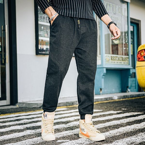 new elastic waist loose jeans large size trend pants fat print leggings men's, Blue
new elastic waist loose jeans large size trend pants fat print leggings men's, Blue