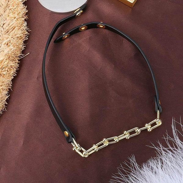 chokers fashion chain black leather choker necklace for women 2021 punk hip hop jewelry collares wholesale, Golden;silver
chokers fashion chain black leather choker necklace for women 2021 punk hip hop jewelry collares wholesale, Golden;silver