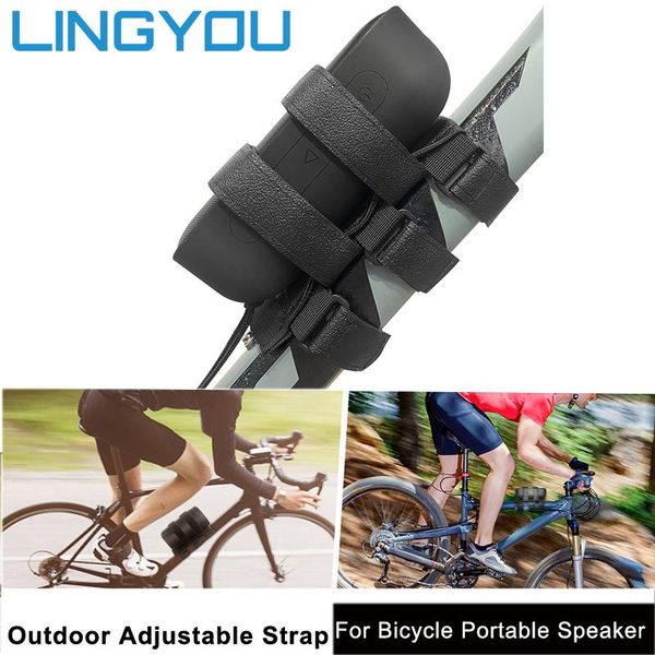lingyou homemount bicycle bike speaker mount for most bicycle portable speaker waterproof outdoor adjustable strap accessories