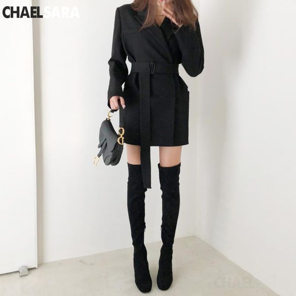 2020 new korean blazer jacket spring autumn slim with belt suit jacket women casual long blazer female, White;black
2020 new korean blazer jacket spring autumn slim with belt suit jacket women casual long blazer female, White;black