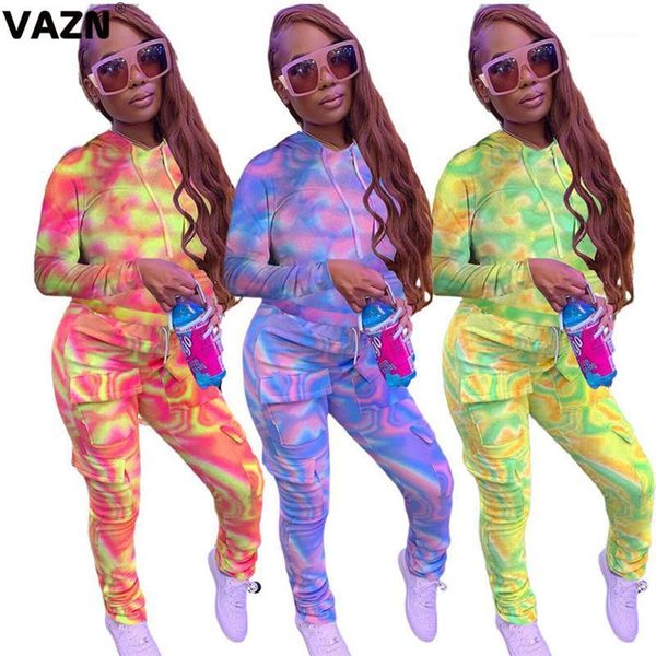 vazn elegant 2020 o-neck full sleeve full pant 2 piece set tracksuit casual tie dye sport female street wind sets1, Gray
vazn elegant 2020 o-neck full sleeve full pant 2 piece set tracksuit casual tie dye sport female street wind sets1, Gray