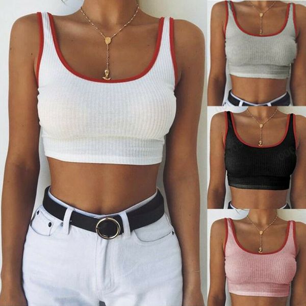 Cotton Sexy Solid Strappy Crop Summer Lady Casual Sleeveless Slash Short Tanks Women Sports Vest Tops
Cotton Sexy Solid Strappy Crop Summer Lady Casual Sleeveless Slash Short Tanks Women Sports Vest Tops