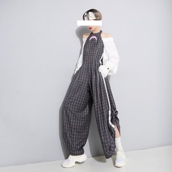 2020 new harajuku embroidery plaid wide leg jumpsuits high street plus backless sleeveless women full length jumpsuits, Black;white
2020 new harajuku embroidery plaid wide leg jumpsuits high street plus backless sleeveless women full length jumpsuits, Black;white