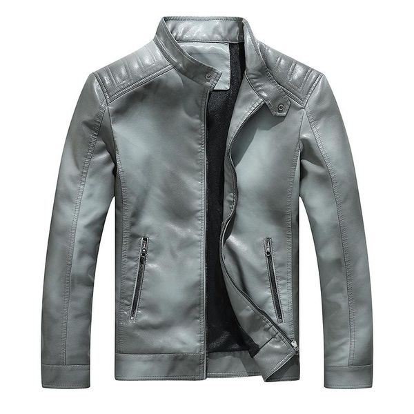 men's fur & faux collar locomotive man gradient of fund 2021 autumn winters is pu leather add wool young jacket, Black
men's fur & faux collar locomotive man gradient of fund 2021 autumn winters is pu leather add wool young jacket, Black