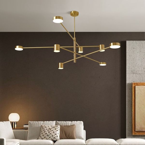2021 new copper suspended chandelier to living room loft fourth led modern fashion gold lamp 50h7
2021 new copper suspended chandelier to living room loft fourth led modern fashion gold lamp 50h7