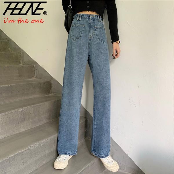 women's wide leg jeans pants fashion high waist new loose trousers casual trousers female pantalones vaqueros mujer denim pants, Blue
women's wide leg jeans pants fashion high waist new loose trousers casual trousers female pantalones vaqueros mujer denim pants, Blue