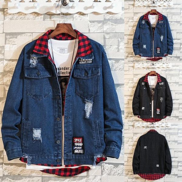 men's new style fashion fake two-piece jean coat fashion collar loose coat clothing us size up to 3xl hip hop slim fit pilot1, Black;brown
men's new style fashion fake two-piece jean coat fashion collar loose coat clothing us size up to 3xl hip hop slim fit pilot1, Black;brown