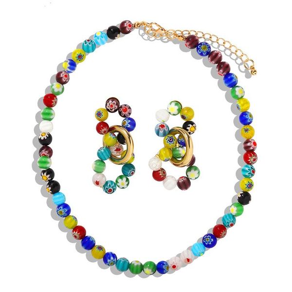 rainbery красочные цветочные бусы ожерелье для statement женщин мода ручной работы из бисера колье ожерелья богемского подарка ювелирных изд, Golden;silver 
rainbery красочные цветочные бусы ожерелье для statement женщин мода ручной работы из бисера колье ожерелья богемского подарка ювелирных изд, Golden;silver