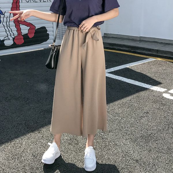 2020 women casual loose wide leg pant womens elegant fashion preppy style trousers female pure color females new palazzo pants, Black;white
2020 women casual loose wide leg pant womens elegant fashion preppy style trousers female pure color females new palazzo pants, Black;white