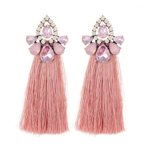 bohemian pink long tassel earrings vintage crystal flower drop dangle earrings for women wholesale wedding christmas jewelry1, Silver
bohemian pink long tassel earrings vintage crystal flower drop dangle earrings for women wholesale wedding christmas jewelry1, Silver