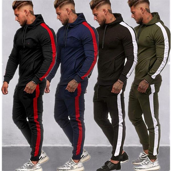 autumn winter men patchwork color block tracksuit sets long sleeve zipper hooded sweatshirt coat + running jogging pants clothes, Gray
autumn winter men patchwork color block tracksuit sets long sleeve zipper hooded sweatshirt coat + running jogging pants clothes, Gray