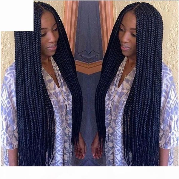 braided box braids wig with baby hair synthetic lace front wigs for black women high temperature fiber
braided box braids wig with baby hair synthetic lace front wigs for black women high temperature fiber