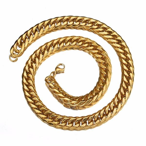 chains cool jewelry 13/16/19mm wide stainless steel gold color curb cuban link chain necklace for men 7-40 inch choose, Silver
chains cool jewelry 13/16/19mm wide stainless steel gold color curb cuban link chain necklace for men 7-40 inch choose, Silver