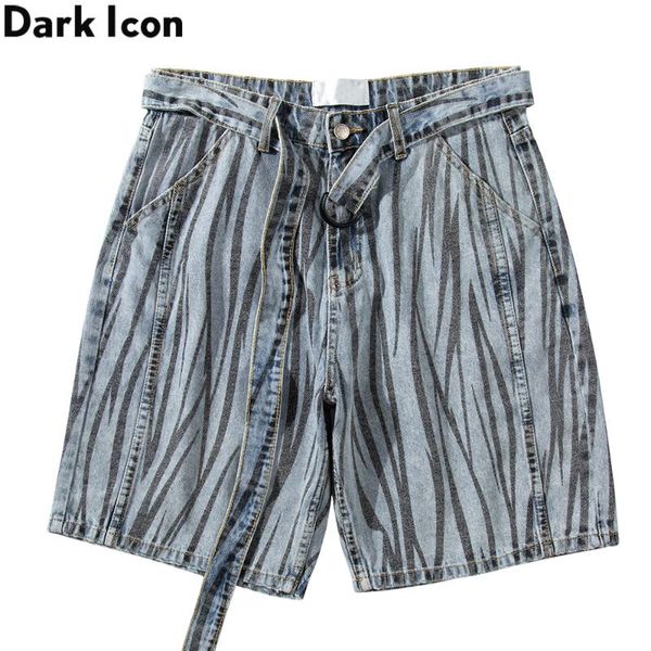 dark zebra denim shorts men summer straight men's shorts with waist band, White;black
dark zebra denim shorts men summer straight men's shorts with waist band, White;black