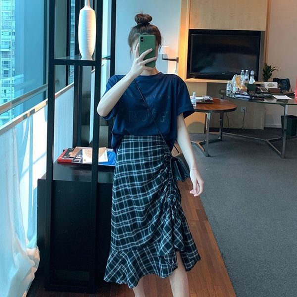 uwanq internet short wome network package celebrity suit summer new celebrity sleeve tanned irregular graceful plaid skirt two-piece suit fo, Gray
uwanq internet short wome network package celebrity suit summer new celebrity sleeve tanned irregular graceful plaid skirt two-piece suit fo, Gray