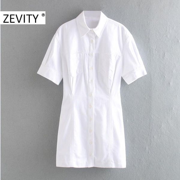 zevity women turn down collar short sleeve breasted slim short dress office lady pockets back pleated casual mini dresses ds4303, White;black
zevity women turn down collar short sleeve breasted slim short dress office lady pockets back pleated casual mini dresses ds4303, White;black