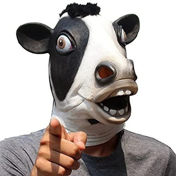 newlatex halloween costume party novelty animal cosplay cow masks masquerade full head hood masque role-play for adults
newlatex halloween costume party novelty animal cosplay cow masks masquerade full head hood masque role-play for adults