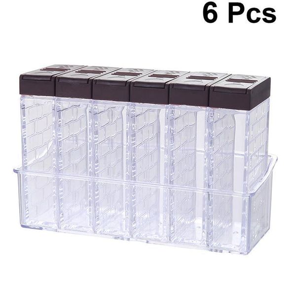 6-case seasoning boxes set with tray double-outlet lid connt containers transparent spice bbybhd sweet07
6-case seasoning boxes set with tray double-outlet lid connt containers transparent spice bbybhd sweet07